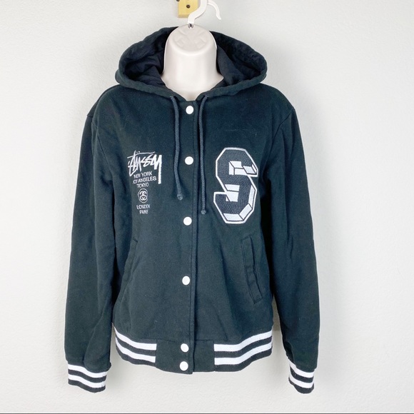 stussy embroidered hoodie
